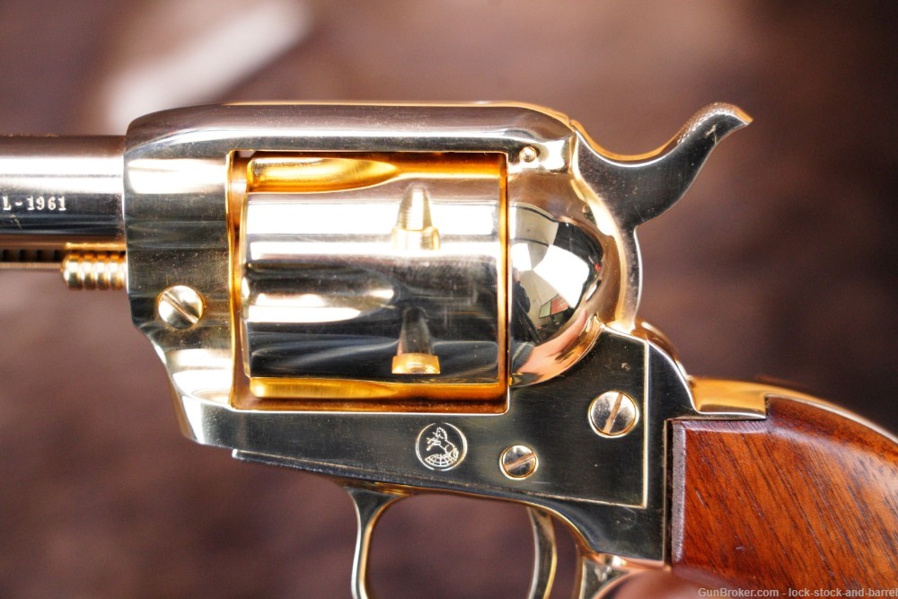 Colt Kansas Centennial Frontier Scout .22 LR Gold Revolver & Case 1961 C&R-img-13