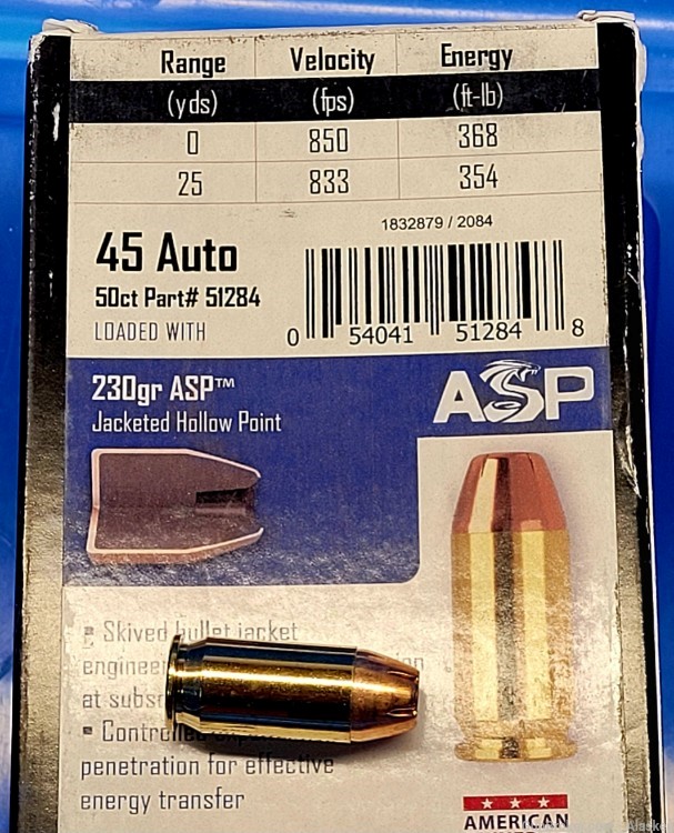 SUPPRESSOR APPROVED - 150 rounds of .45 ACP 230 gr JHP NOSLER ASP ammo-img-2