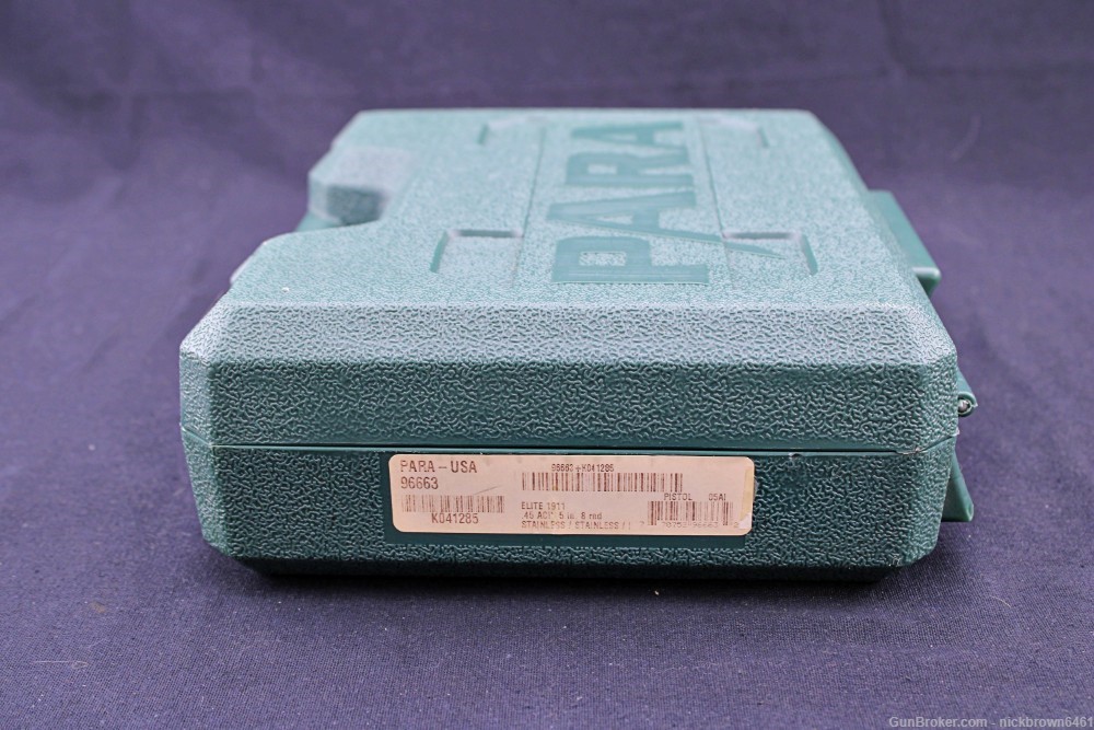 PARA-USA ELITE 1911 45 ACP 2 MAGS FACTORY BOX FIBER OPTIC FRONT SIGHT-img-20