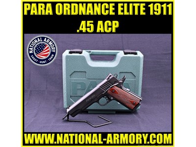 PARA-USA ELITE 1911 45 ACP 2 MAGS FACTORY BOX FIBER OPTIC FRONT SIGHT