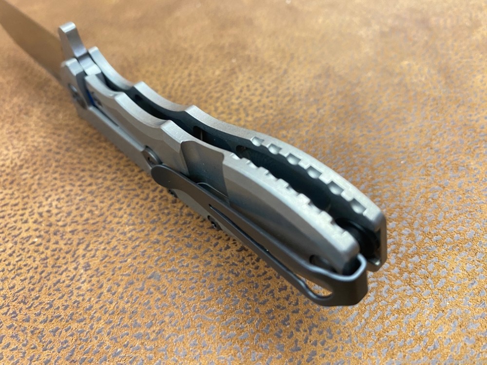 NEW Zero Tolerance 0562TI Hinderer Flipper Folding Knife Titanium CPM 20CV-img-19