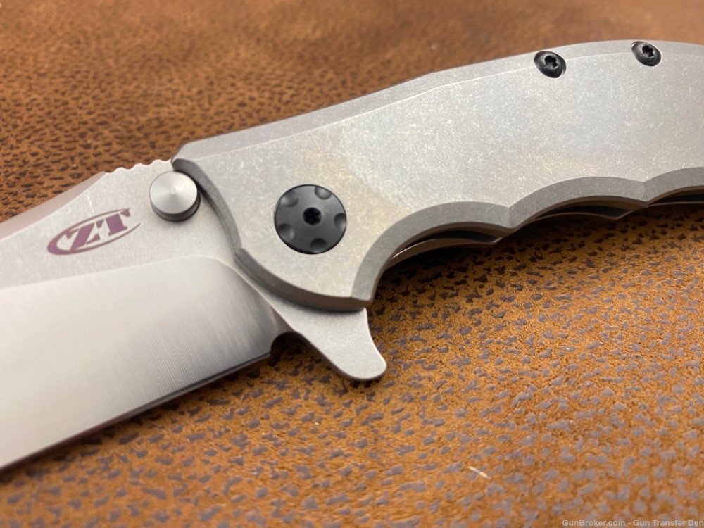 NEW Zero Tolerance 0562TI Hinderer Flipper Folding Knife Titanium CPM 20CV-img-16