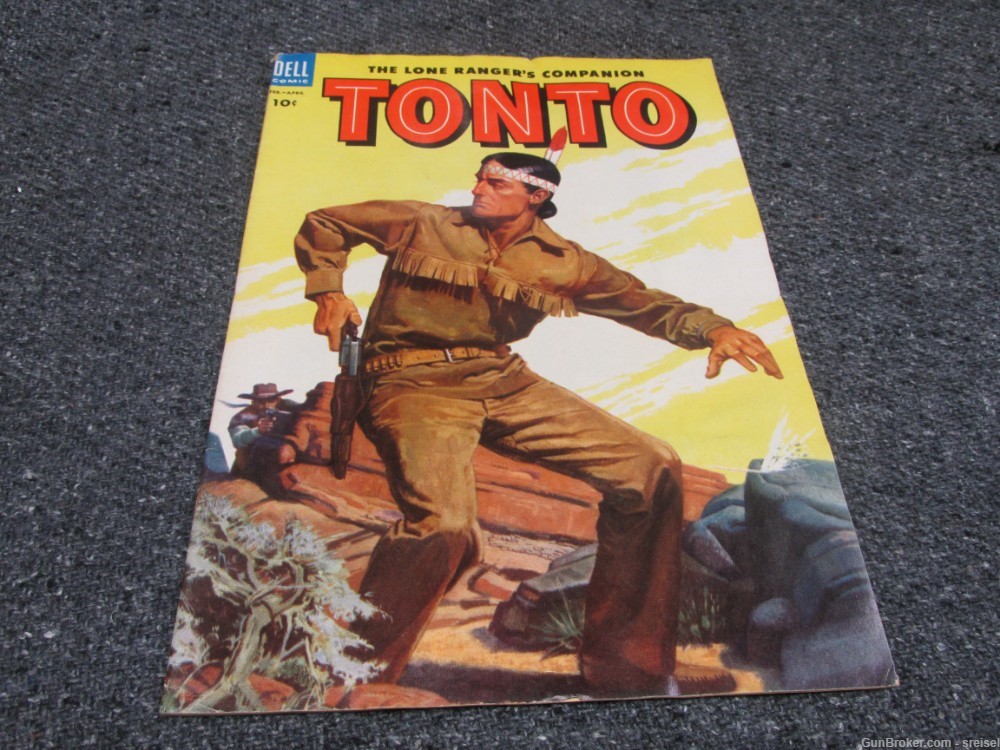 FEBRUARY-APRIL1954  DATED THE LONE RANGER'S COMPANION "TONTO" COMIC BOOK-img-0