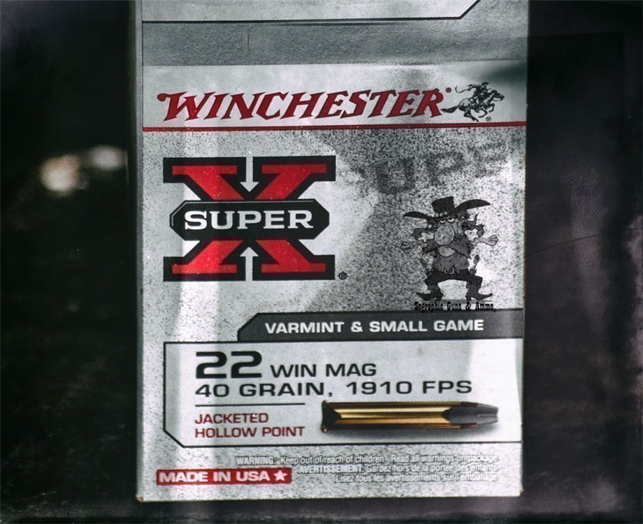 22 MAGNUM WINCHESTER SUPERX 40 Grain 22 Mag 1910 FPS JHP 100 Rounds-img-2