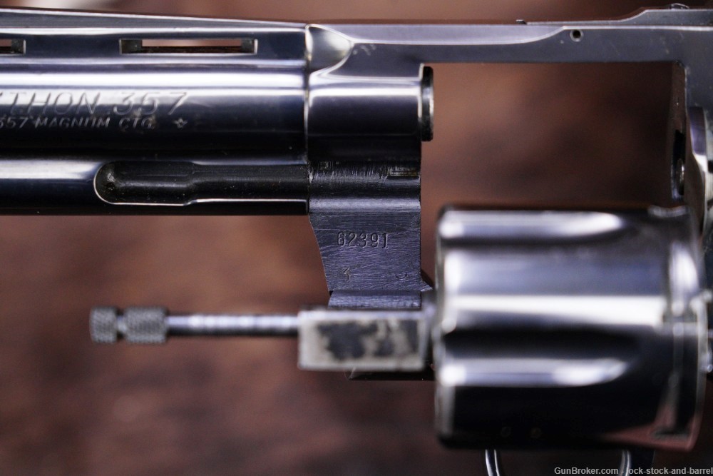 Colt Python .357 Magnum SA/DA Blue 4" Revolver, MFD 1967 C&R-img-12