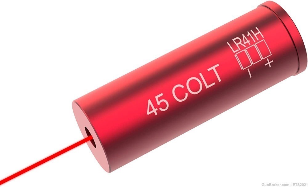 45 COLT Red Laser Boresighter Red Dot Boresight with 6 Batteries-img-0