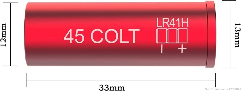 45 COLT Red Laser Boresighter Red Dot Boresight with 6 Batteries-img-2