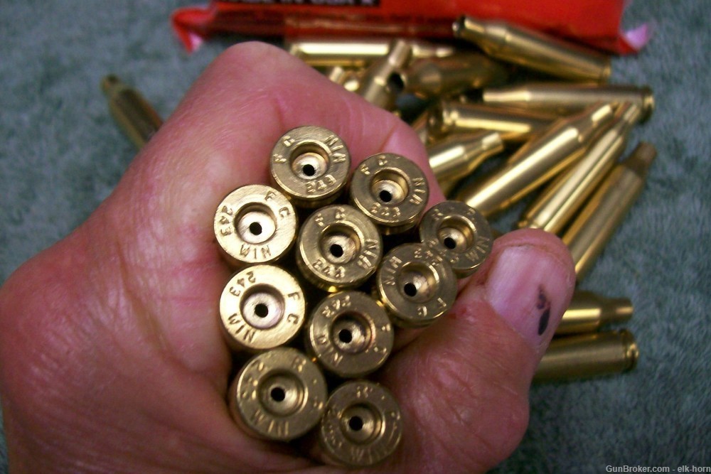 243 Win New & 1X Fired Brass Last I Have-img-2