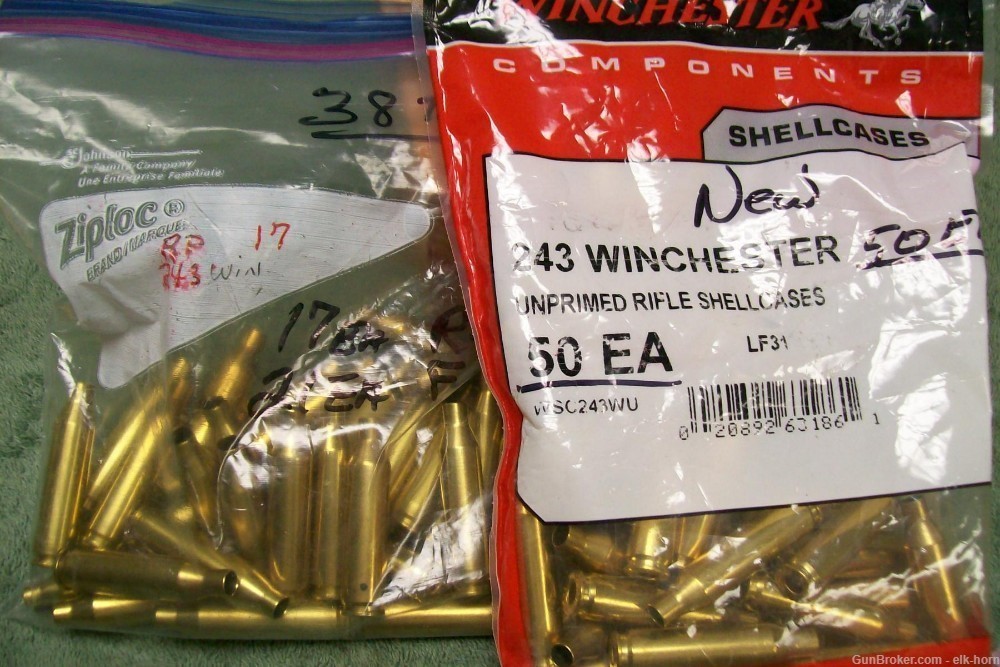 243 Win New & 1X Fired Brass Last I Have-img-0