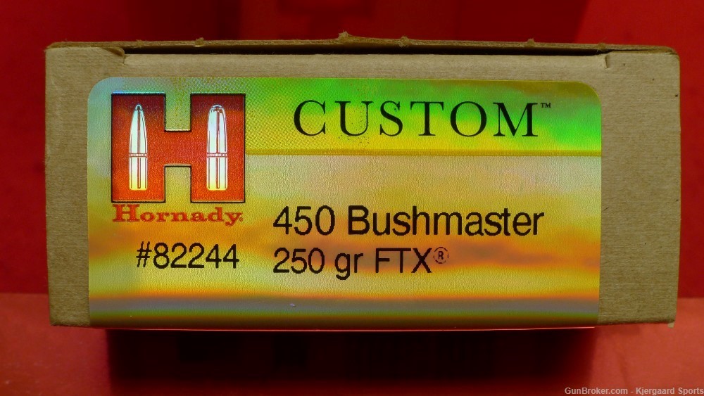 450 Bushmaster Hornady Custom 250gr FTX 20rd-img-0