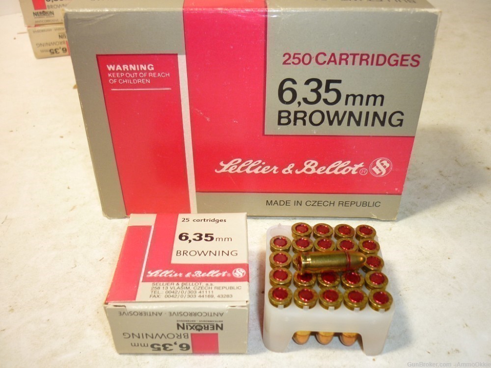 25rd - 25 ACP - Sellier & Bellot - 50gr FMJ - 6.35 Browning-img-0