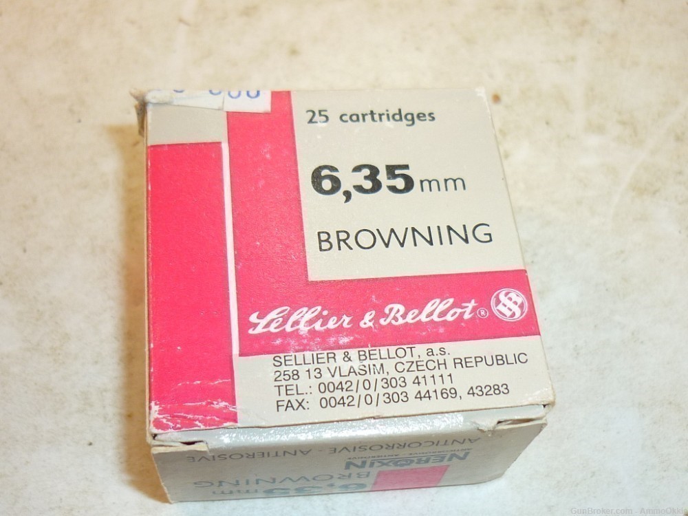 25rd - 25 ACP - Sellier & Bellot - 50gr FMJ - 6.35 Browning-img-8