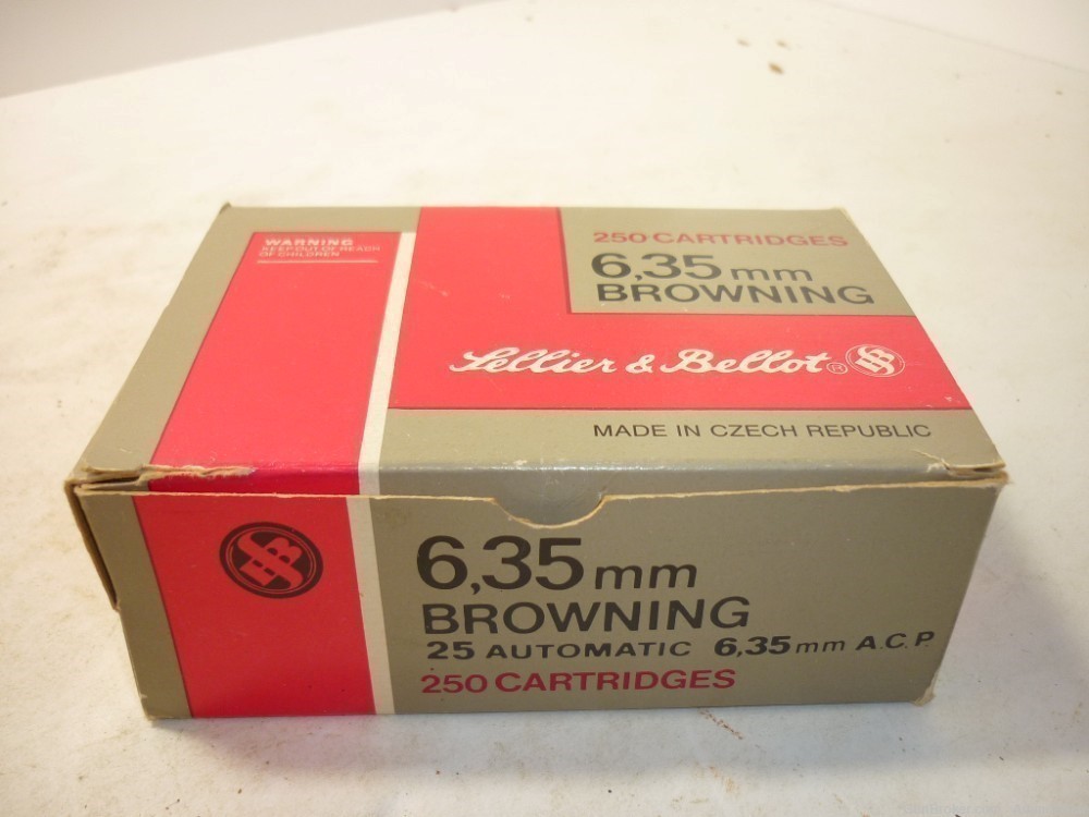 25rd - 25 ACP - Sellier & Bellot - 50gr FMJ - 6.35 Browning-img-2