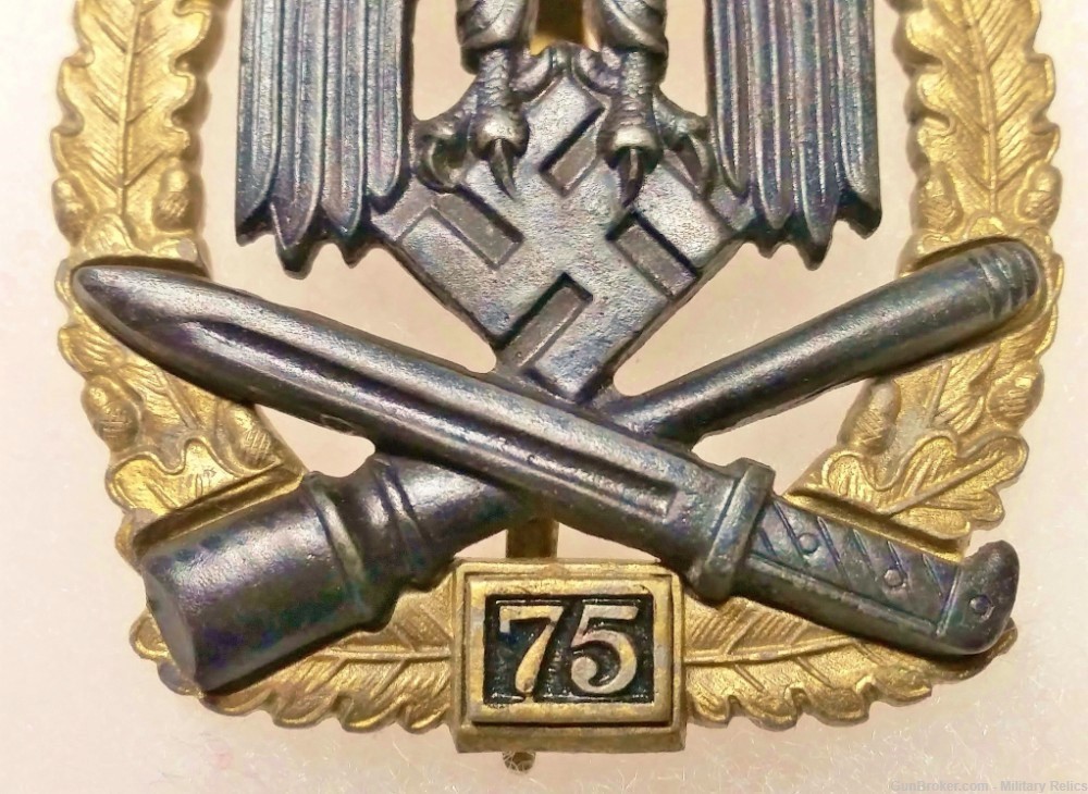 WWII GERMAN  GENERAL ASSAULT BADGE - SPECIAL GRADE 75-img-2