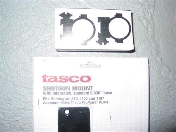 Tasco Shotgun Scope Mount & 1" Rings-NEW!-img-1