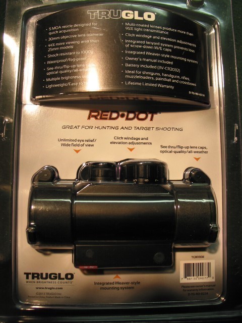 Truglo Red Dot 30MM Scope/Mount-NEW-img-1