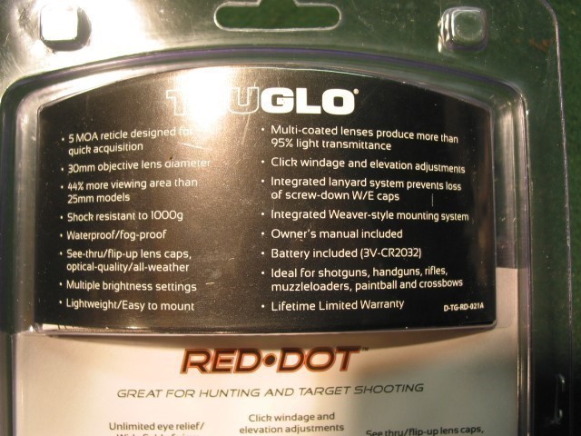 Truglo Red Dot 30MM Scope/Mount-NEW-img-5