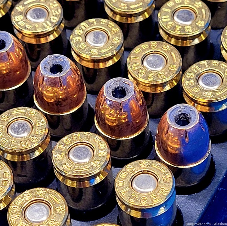 150 rounds of 9mm 115 grain JHP NOSLER SPORTING HANDGUN ammo-img-4