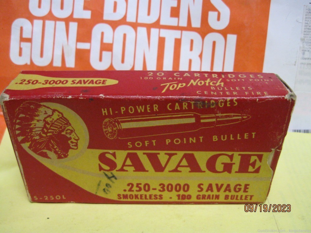 Rare now 250 Savage Classic Red Indian Vintage Bx; more 250-3000 ammo Avail-img-0