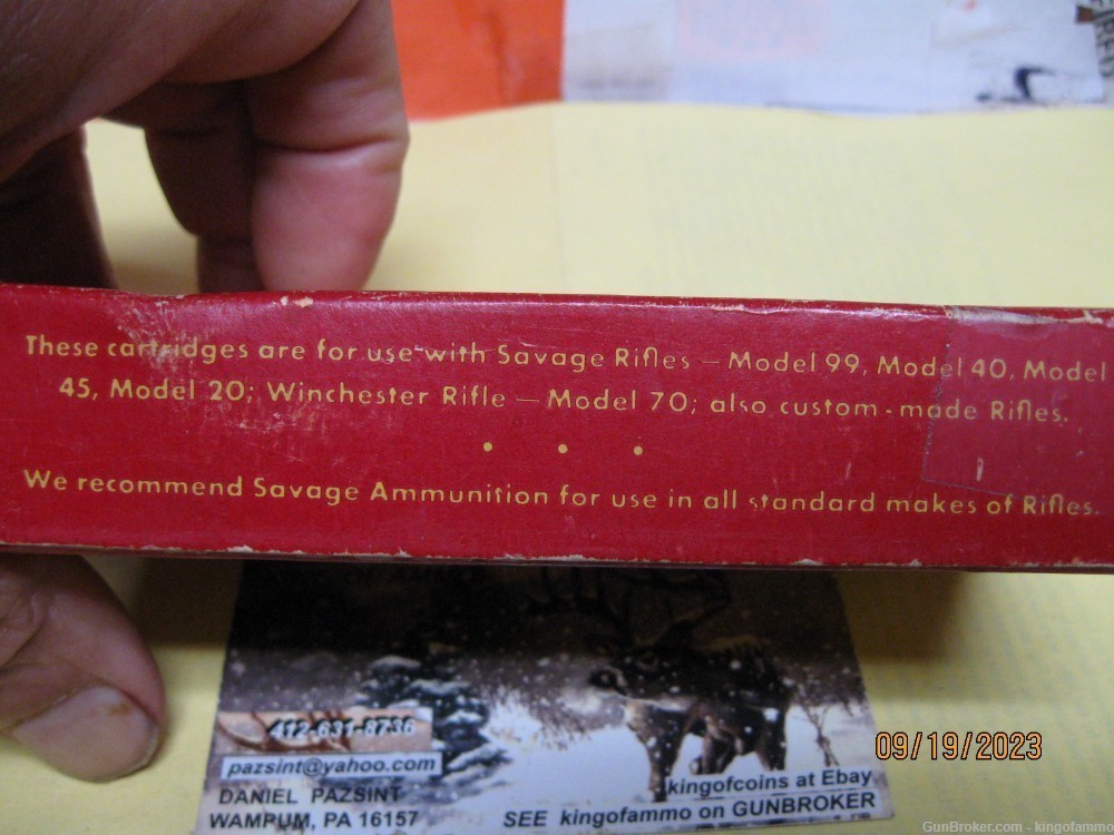 Rare now 250 Savage Classic Red Indian Vintage Bx; more 250-3000 ammo Avail-img-6