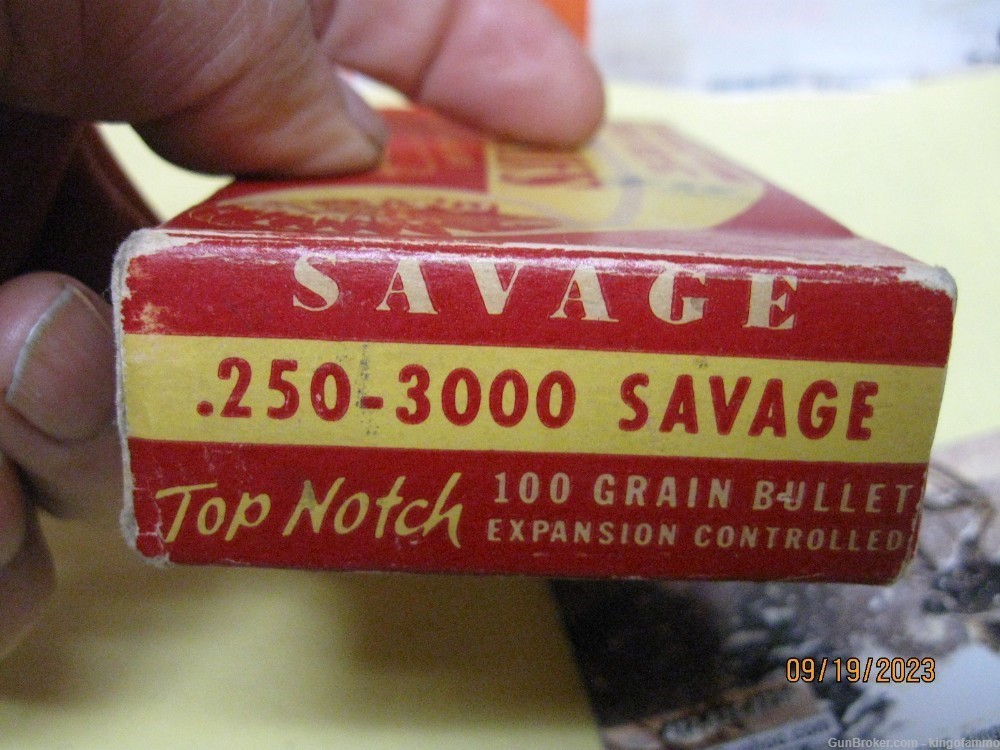 Rare now 250 Savage Classic Red Indian Vintage Bx; more 250-3000 ammo Avail-img-2