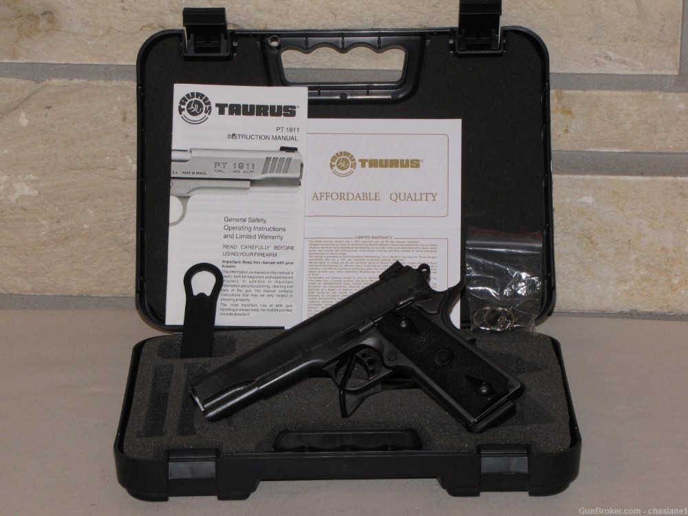 Taurus PT 1911 45 ACP Pistol 5" Barrel No Credit Card Fees-img-0