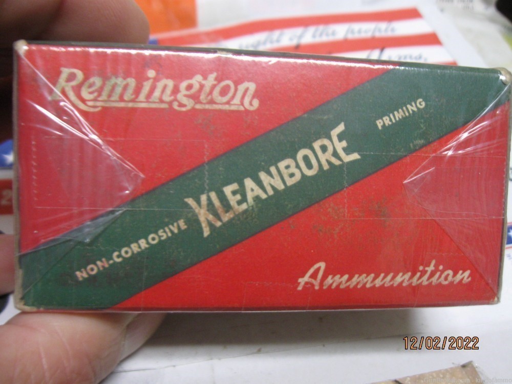 Minty 1950's Remington Box  351 WIN. SELF LOADING 177gr Kleanbore # 7335-img-3