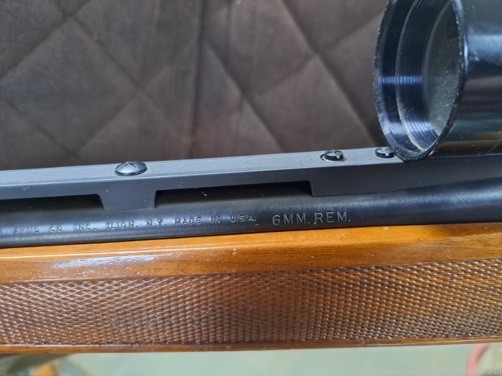 Remington 600 6MM Rem Threaded Barrel with Optic-img-10