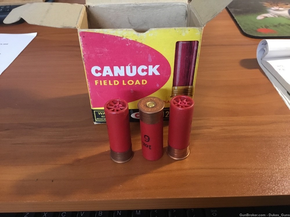 Canuck shotshell box & 12ga. Shells-img-3