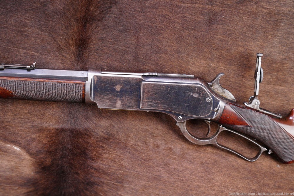 Winchester Model 1876 Centennial Deluxe .45-60 Lever Rifle, 1881 Antique-img-10