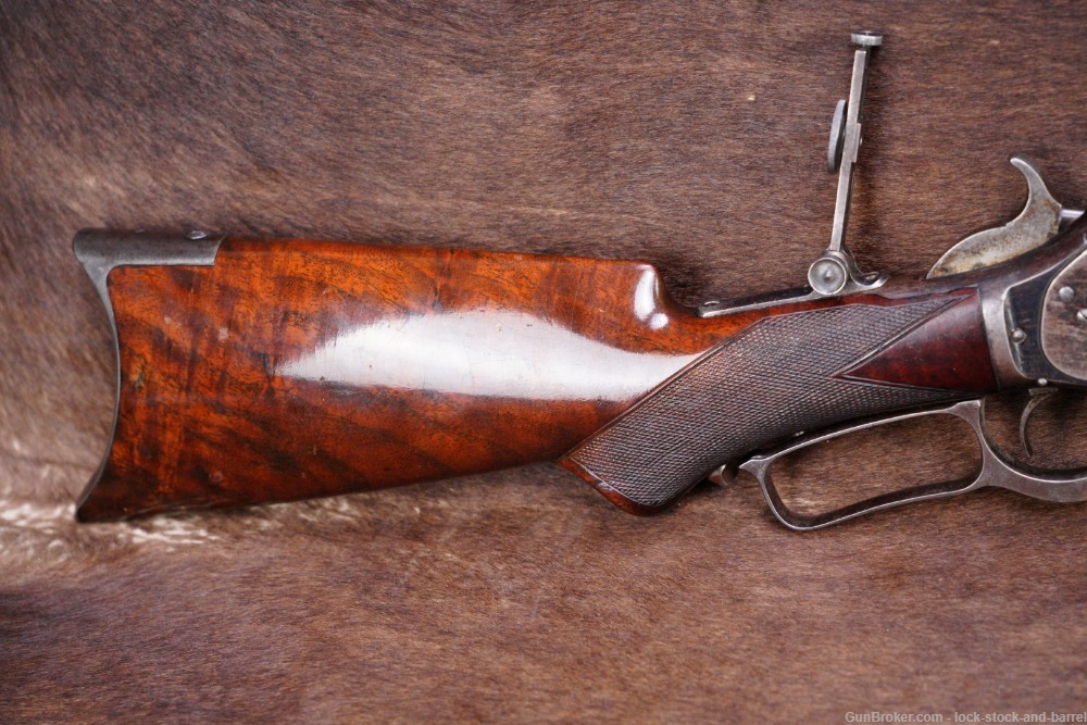 Winchester Model 1876 Centennial Deluxe .45-60 Lever Rifle, 1881 Antique-img-3