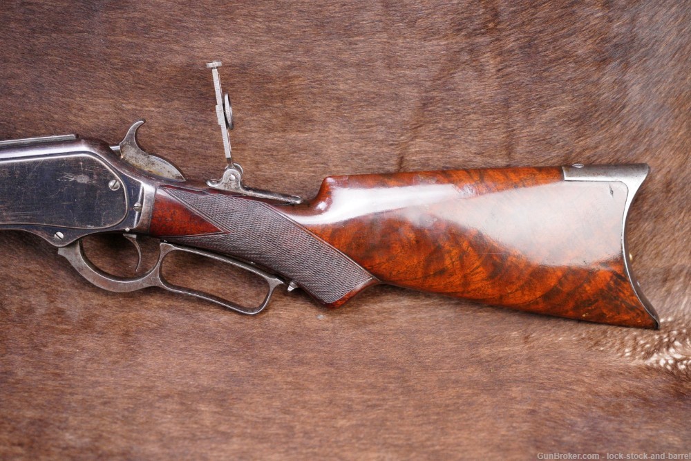 Winchester Model 1876 Centennial Deluxe .45-60 Lever Rifle, 1881 Antique-img-9