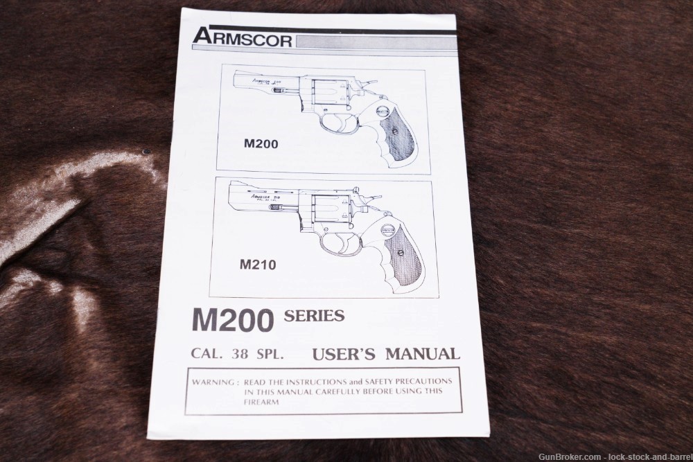 Armscor Model 210 .38 Special Spl 4” DA/SA Double Action Revolver -img-21
