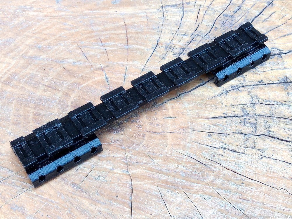 Picatinny Rail to Nerf Rail (8-Slots) Adapter for Airgun and Airsoft Guns-img-0