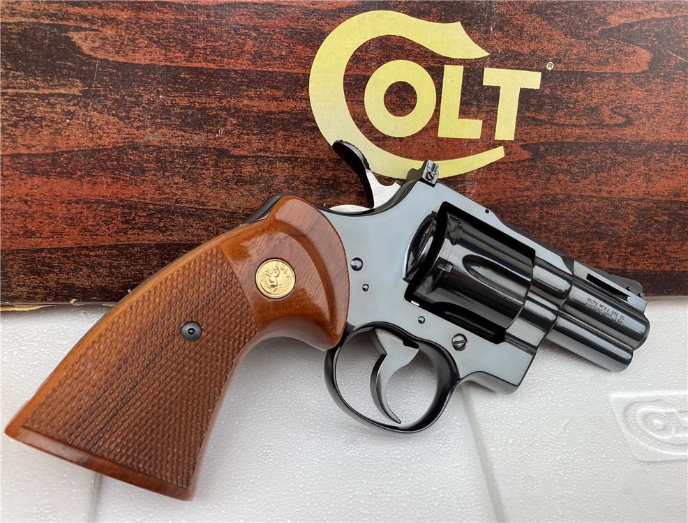 1981 Colt Python Blue 2 1/2" 2.5" Factory Original Mint Like New in Box!-img-26
