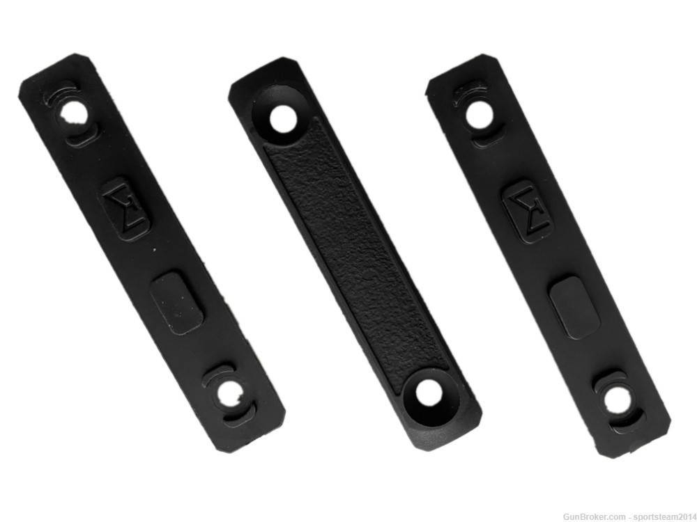Black! 3-pack! MLOK Rail 3" cover grip panels For MLOK AR15/308 Handguard-img-1