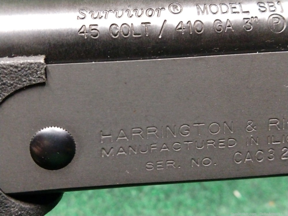 Harrington & Richardson Survivor 45 Long Colt 410 Gauge -img-24