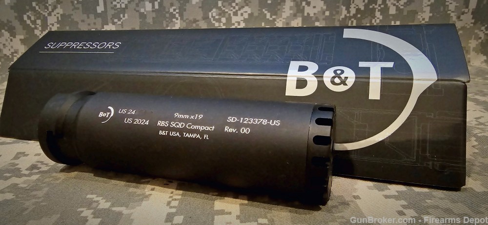 B&T 9mm COMPACT RBS SQD 3-lug Suppressor APC9 AP9K GHM9 KH9 SPC9  HK SP5 -img-3