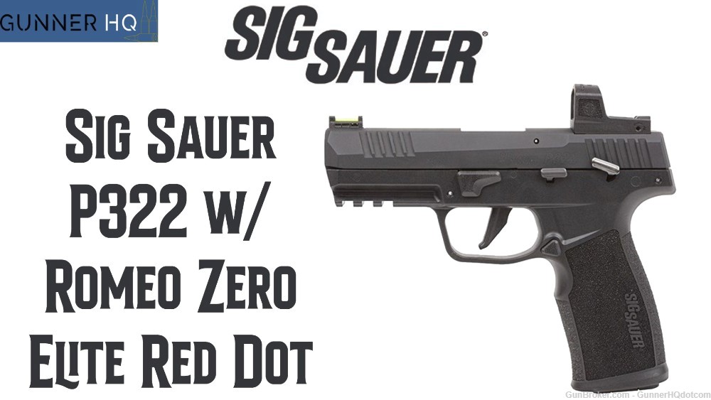 Sig Sauer P322 22LR w/ Romeo Zero Elite Red Dot 20+1 4" Barrel-img-0