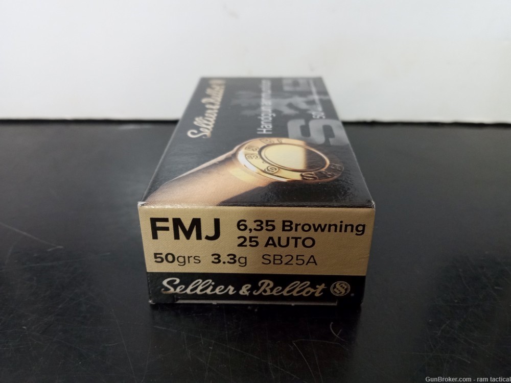 Sellier & Bellot .25 ACP Fast Shipping No Credit Card Fees-img-0