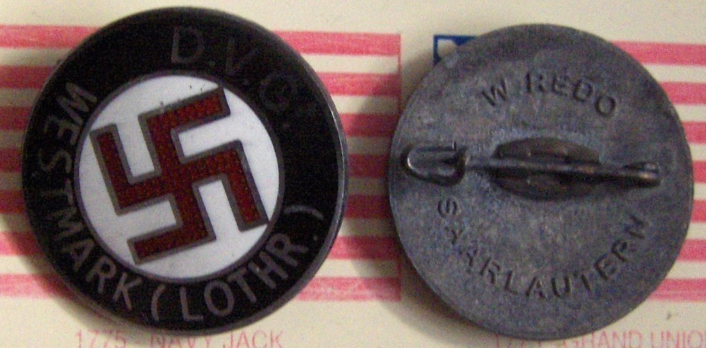 German WWII time Political pin REPRODUCTION-img-0
