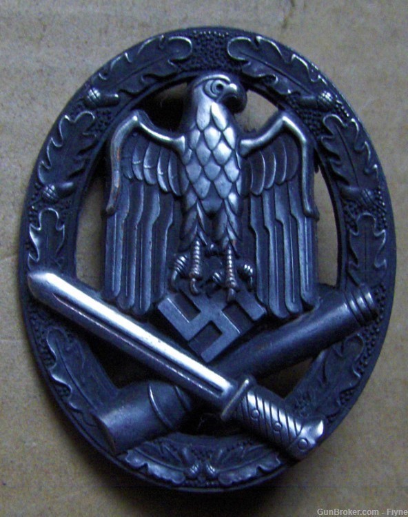 Third Reich Germany WWII time. General Assault Badge REPRODUCTION  (M36)-img-0