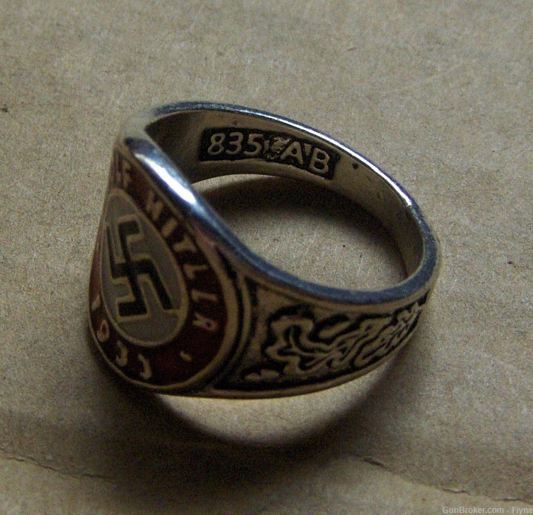  Third Reich German WWII ring REPRODUCTION Size 10.  (27)-img-2