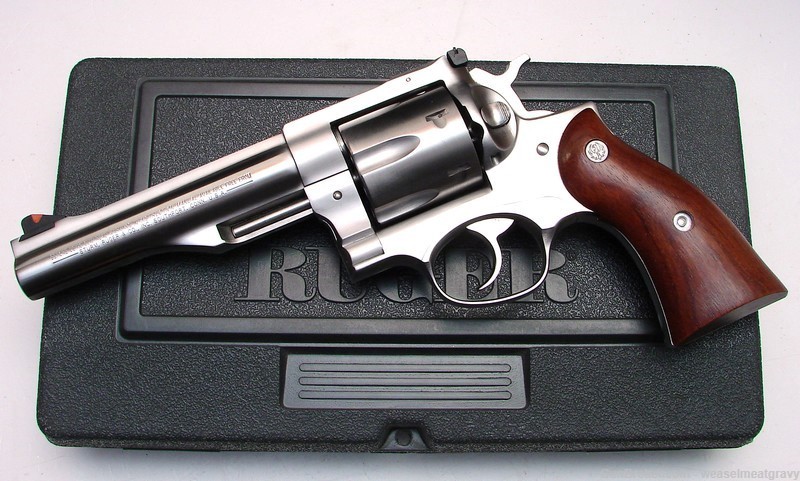 Ruger Stainless .44 Mag Redhawk 5.5" Revolver LNIB w/papers, Mfr. 2000-img-0
