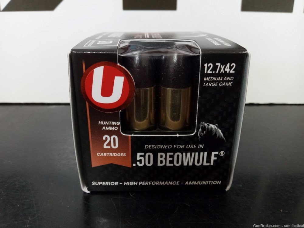 .50 Beowulf Underwood Ammo Fast Shipping No Credit Card Fees-img-1