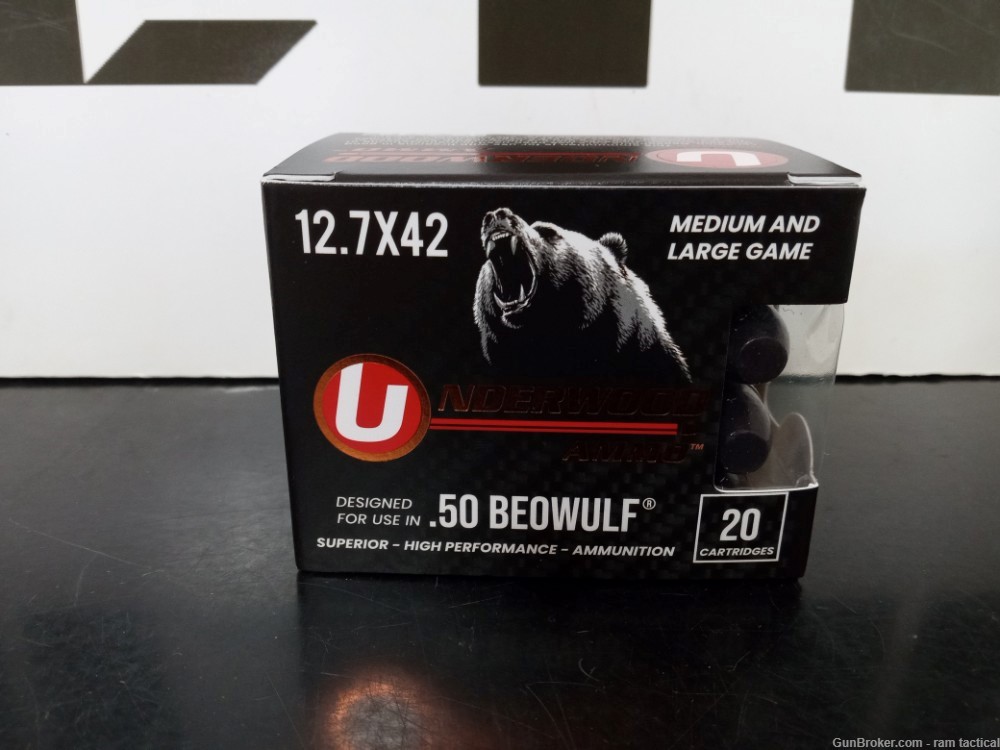 .50 Beowulf Underwood Ammo Fast Shipping No Credit Card Fees-img-0