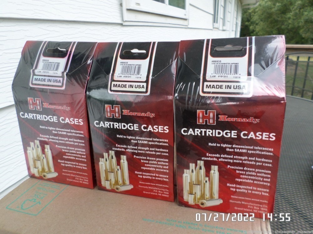 Hornady brand brass 450 Bushmaster caliber 1 box 50 pieces 2boxes available-img-1