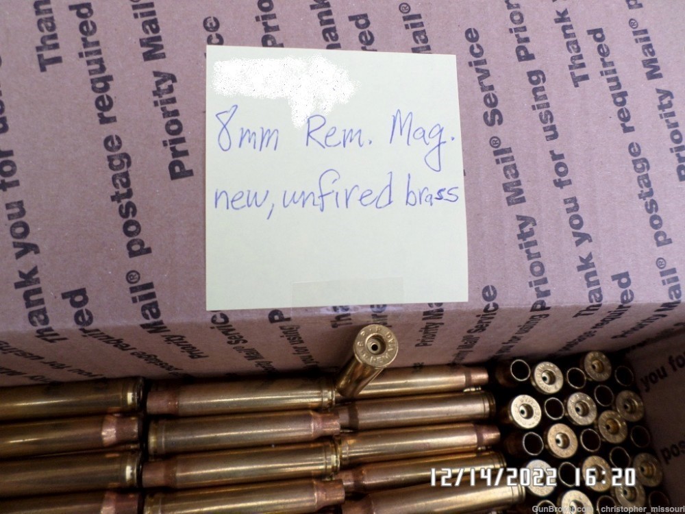 8mm Remington Magnum brass 1 PIECE UP FOR AUCTION 716 pieces available-img-3