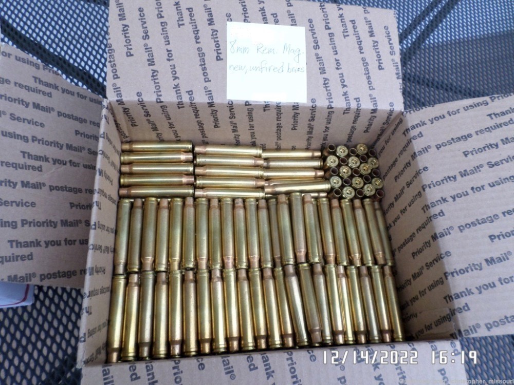 8mm Remington Magnum brass 1 PIECE UP FOR AUCTION 716 pieces available-img-4
