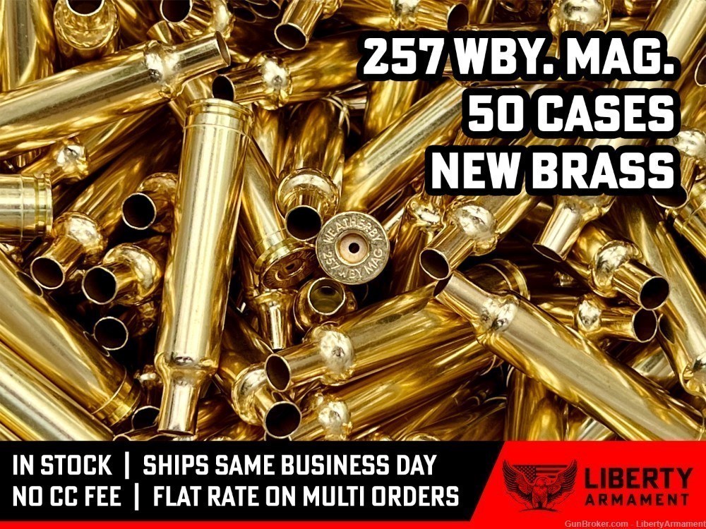 257 Weatherby Magnum Brass, Weatherby 257 Wby Mag Brass-img-0